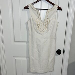 Lilly Pulitzer Janice Shift Dress -Resort White! Bridal, Engagement Party - Sz 2